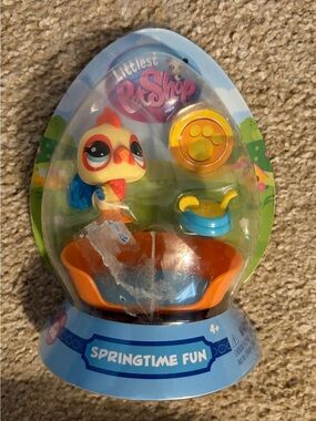 Littlest Pet Shop White & Orange Chicken Playset